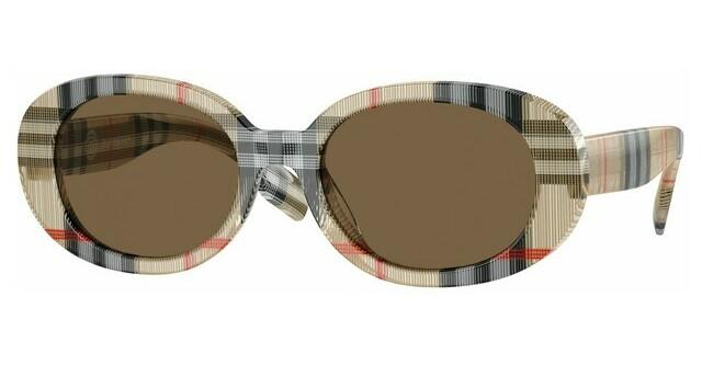 Burberry Kids JB4339 Oval Check Print Sunglasses