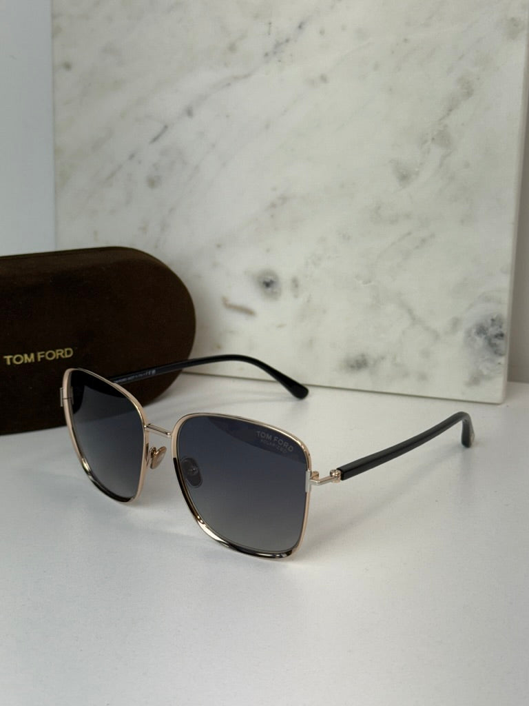 Tom Ford Fern FT1029 Sunglasses in Rose Gold Polarized