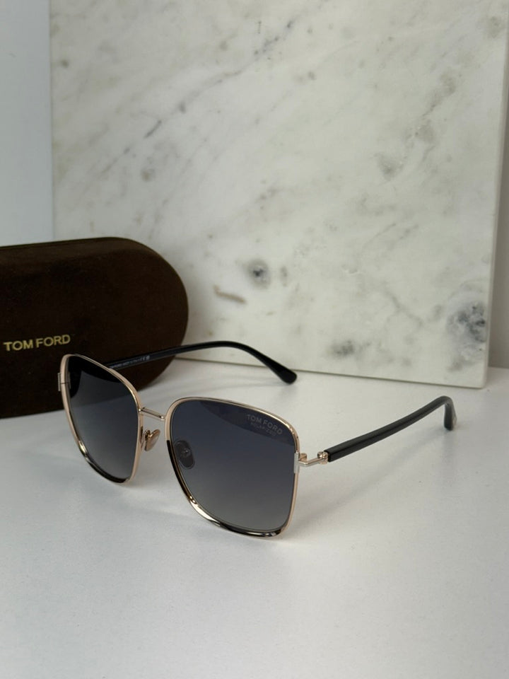 Tom Ford Fern FT1029 Sunglasses in Rose Gold Polarized