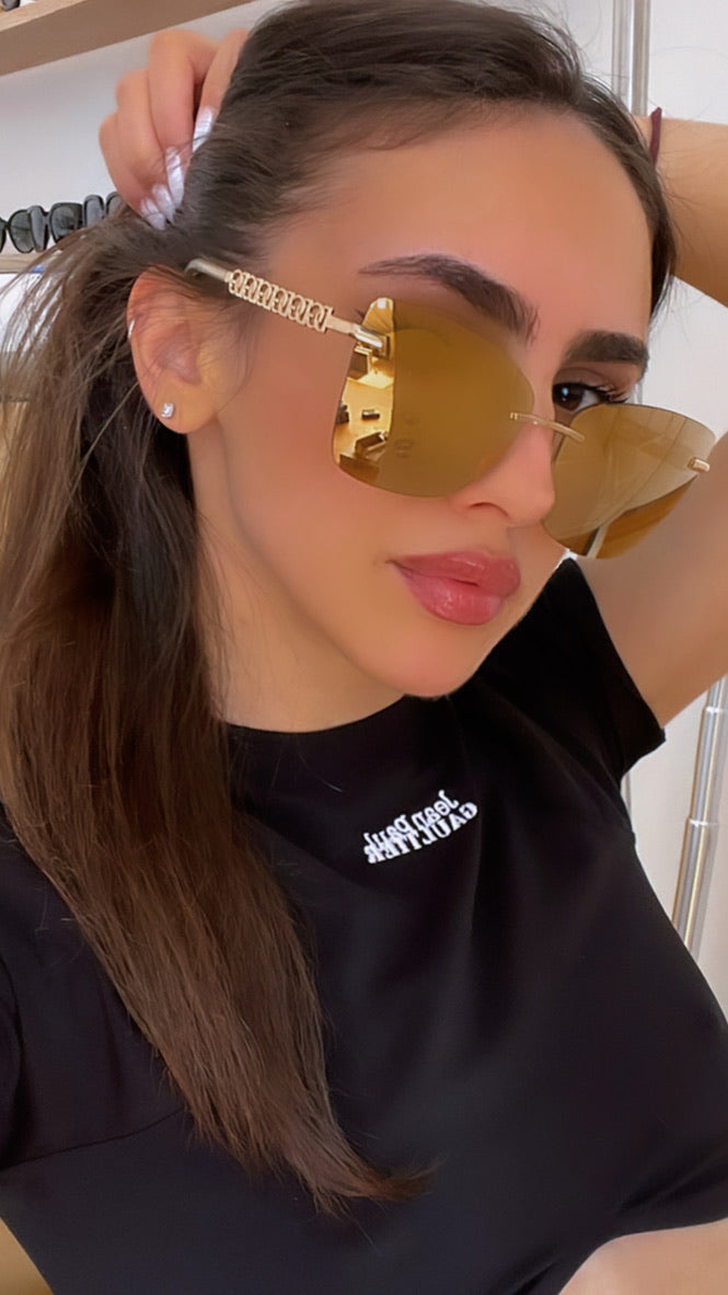 Dolce & Gabbana DG2289 Gold Mirror Sunglasses
