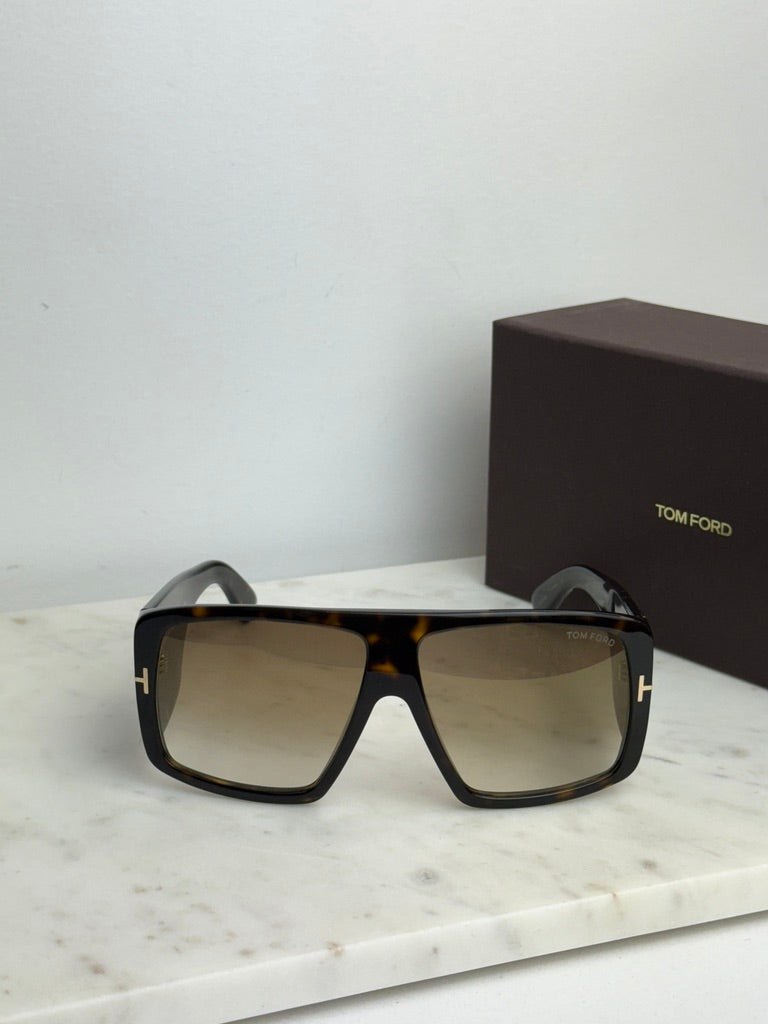 Tom Ford Raven FT1036 Sunglasses in Havana Brown Mirror