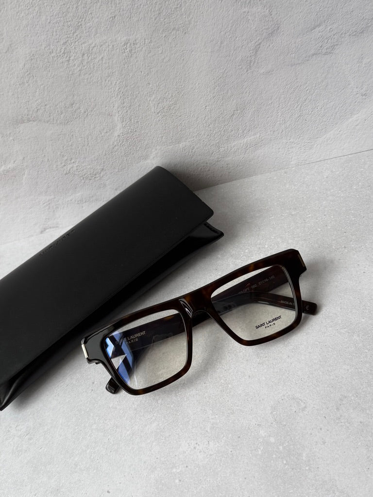 Saint Laurent SL469 Opt Eyeglasses Frames in Havana Brown