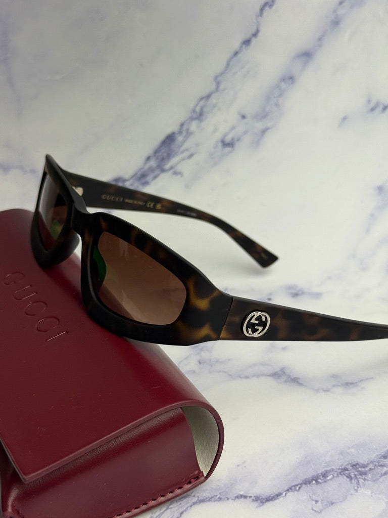 Gucci GG1787S Slim Sunglasses in Brown