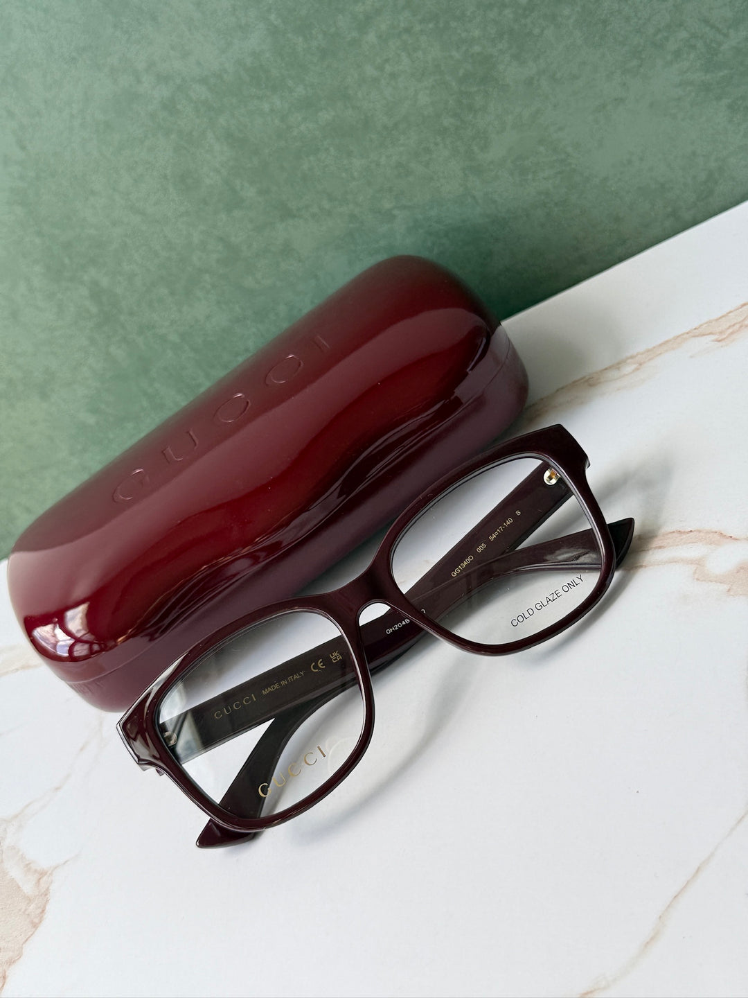 Marcos cuadrados Gucci GG1340O en marrón 
