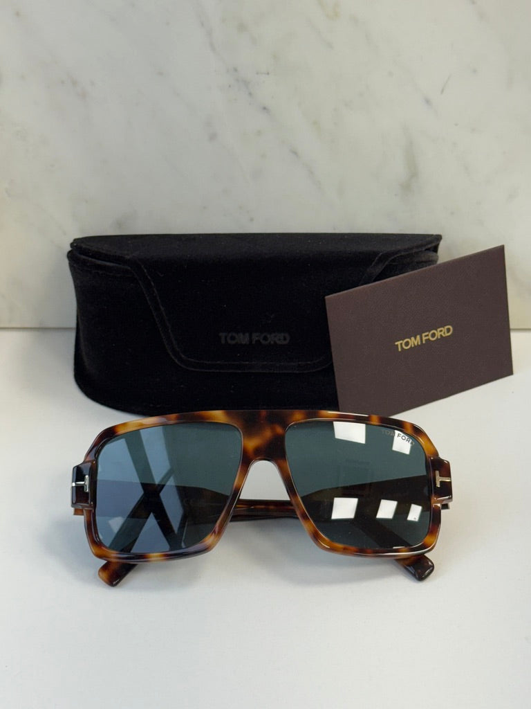 Tom Ford Camden FT0933 Havana Brown Aviator Sunglasses