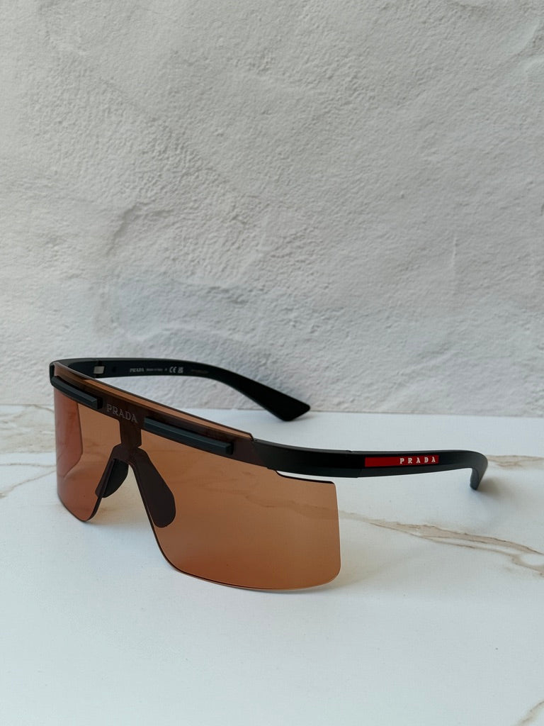 Prada Sport PS B06S Sunglasses in Black Orange – Designer Daydream