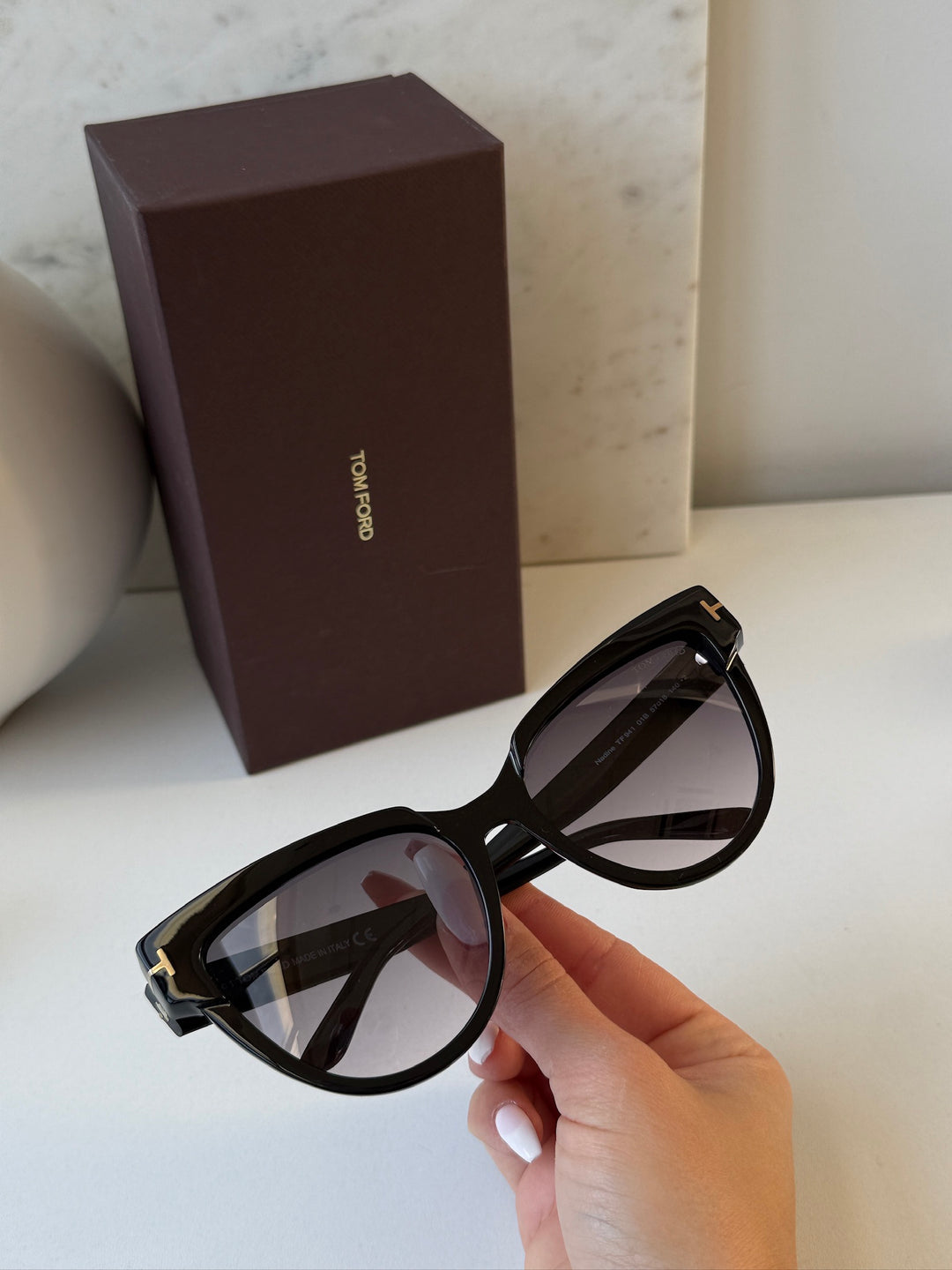 Tom Ford Nadine FT0941 Cat Eye Sunglasses in Black