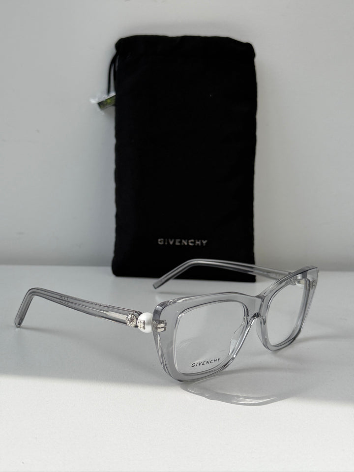 Givenchy GV50047I Transparent Grey Pearl Cat Eye Frames