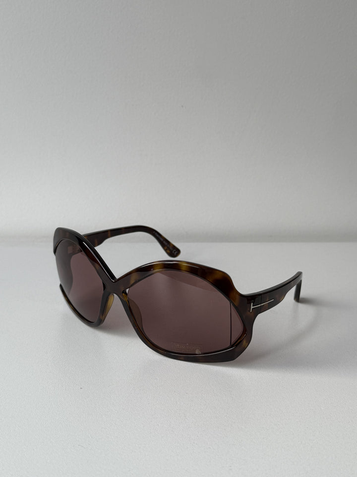 Tom Ford Cheyenne FT0903 Brown Oversized Sunglasses