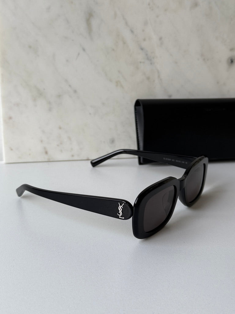 Saint Laurent SL M130 Sunglasses in Black Silver