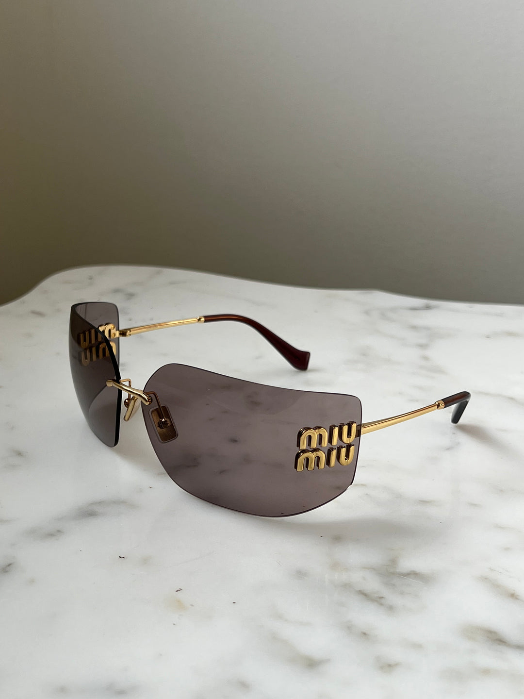 Miu Miu MU54YS Sunglasses in Purple