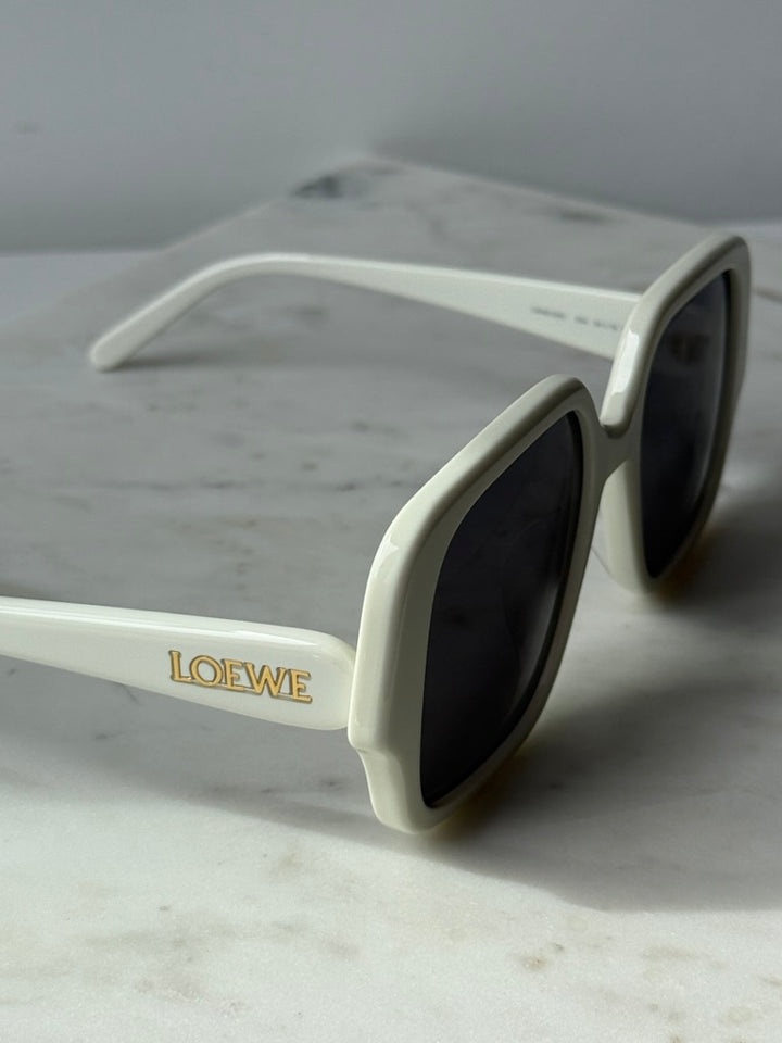Loewe LW40134U Oversized Square Sunglasses in White