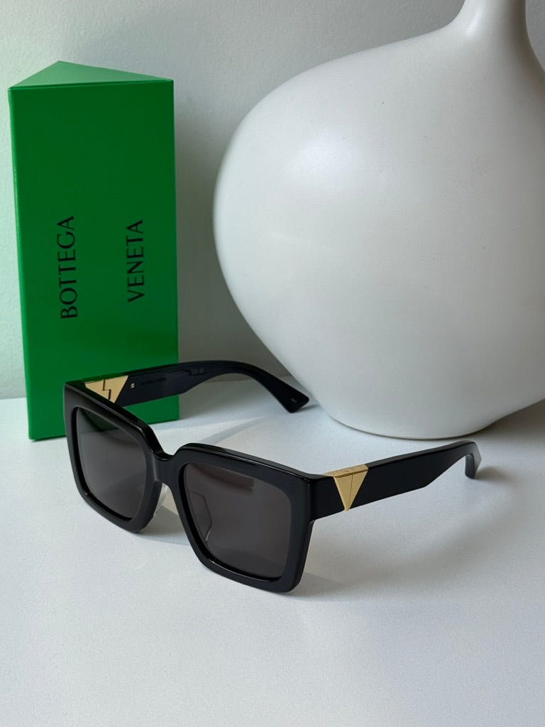 Bottega Veneta BV1198SA Square Black Sunglasses