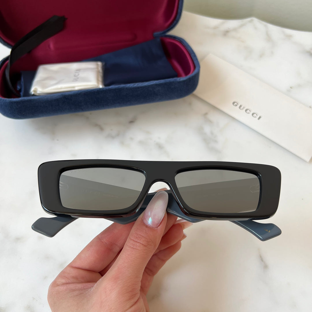 Silver shop gucci glasses