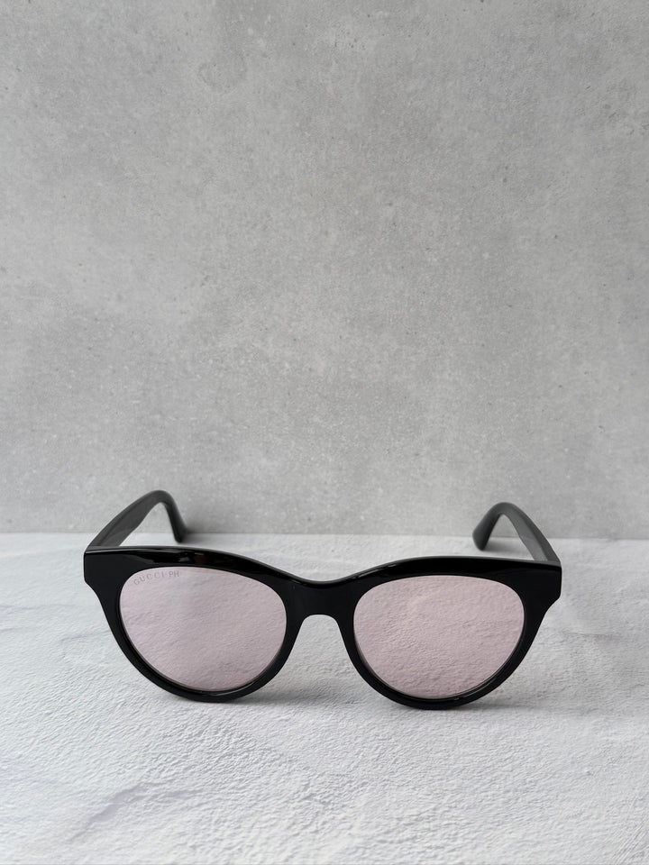 Gucci GG0763S Marmont Cat Eye Sunglasses in Black Photochromic Lens