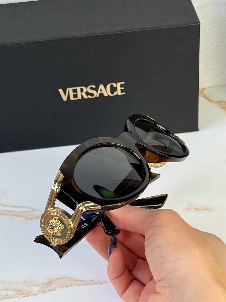 Versace VE4503U Medusa Sunglasses in Havana Brown