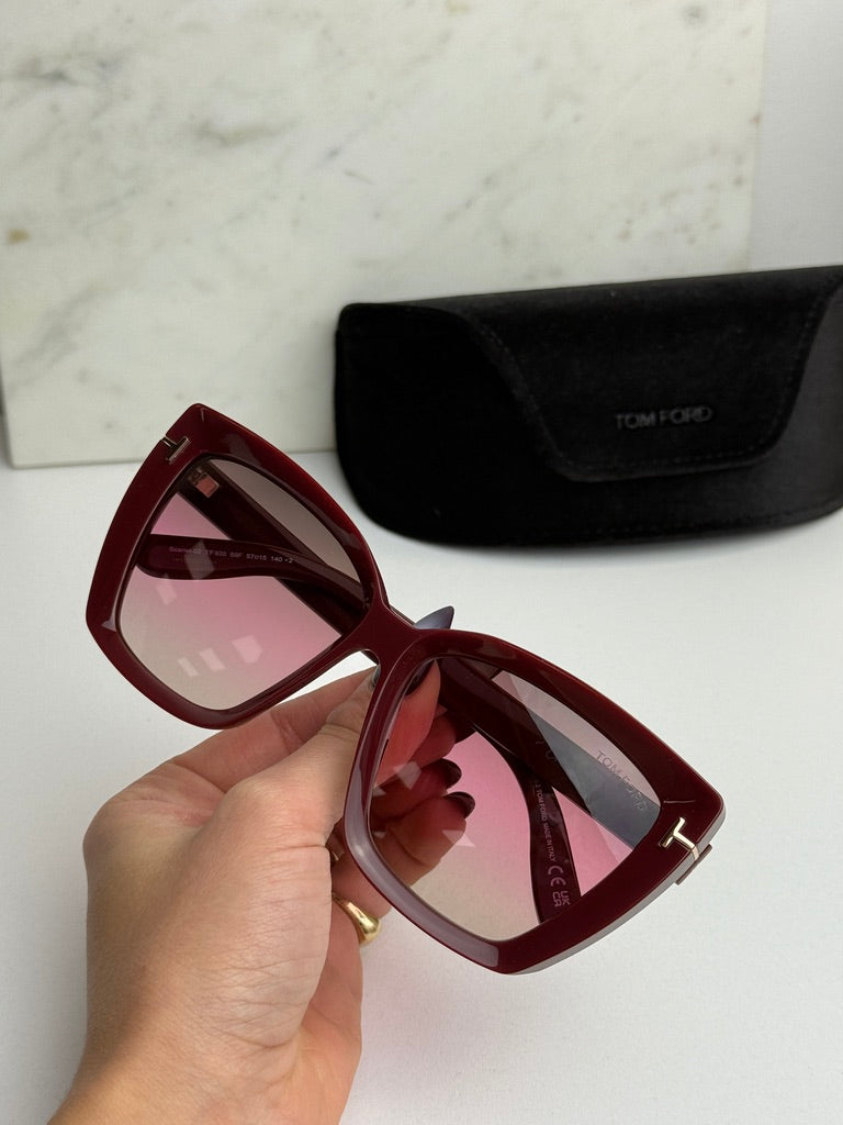 Tom Ford Scarlet FT0920 Sunglasses in Burgundy