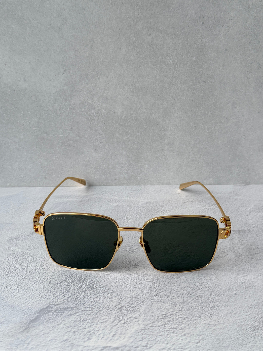 Gucci GG1937S Square Wrap Sunglasses in Gold