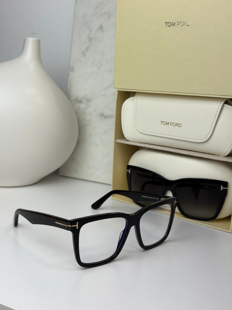 Tom Ford FT6069-B Clip On Square Sunglasses in Black