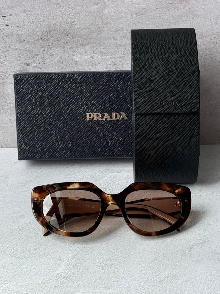 Prada cat-eye sunglasses with Havana powder tortoiseshell frames