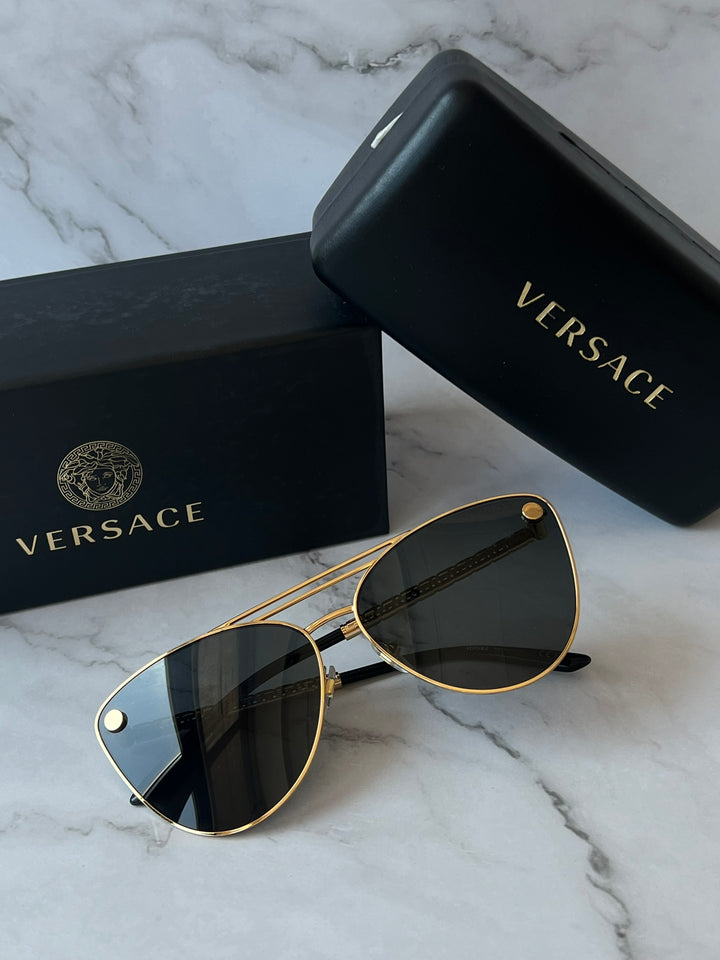 Versace VE2267 Gold Cat Eye Sunglasses