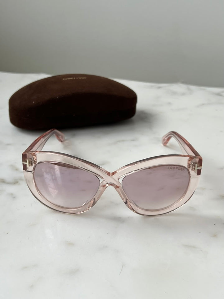 Tom Ford FT0577 Diane Cat Eye Sunglasses in Pink Mirror