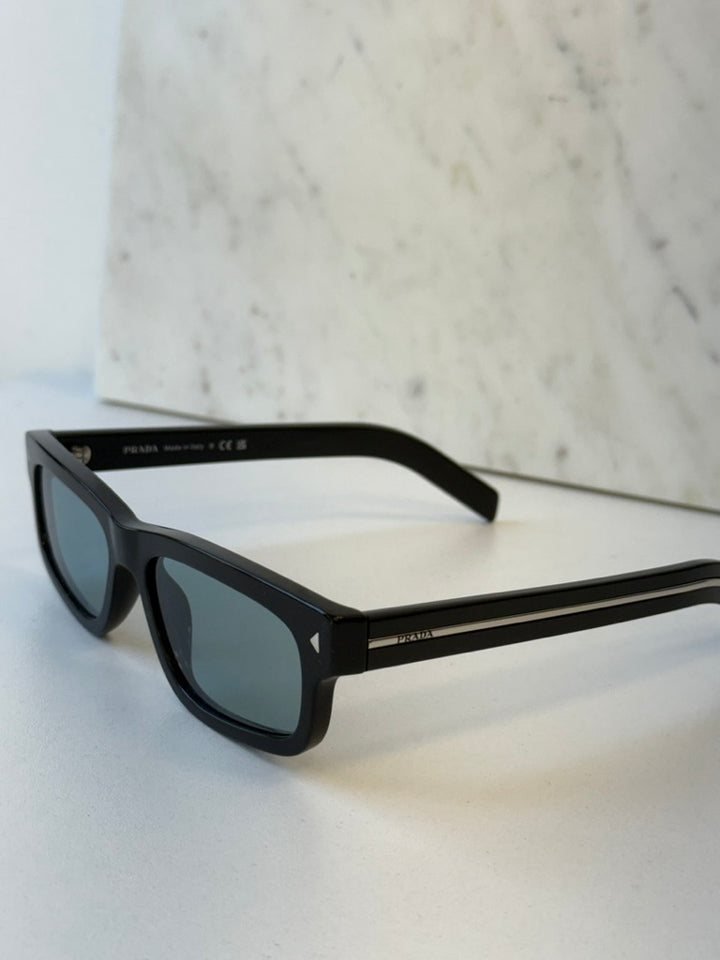 Prada PR B11S Sunglasses in Black Blue