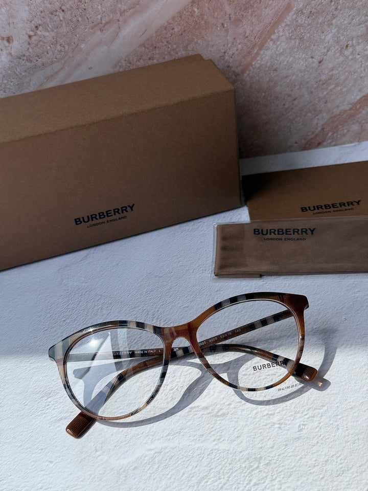 Burberry BE2325 Aiden Check Print Cat Eye Eyeglasses Frames