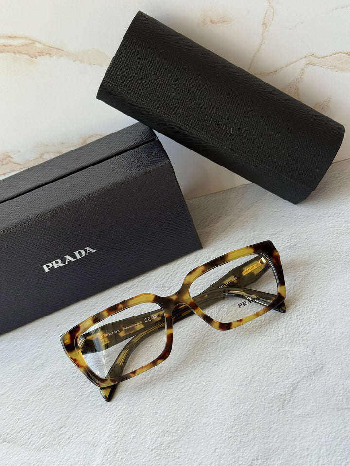 Prada PR D05V Rectangular Eyeglasses Frames in Tortoise