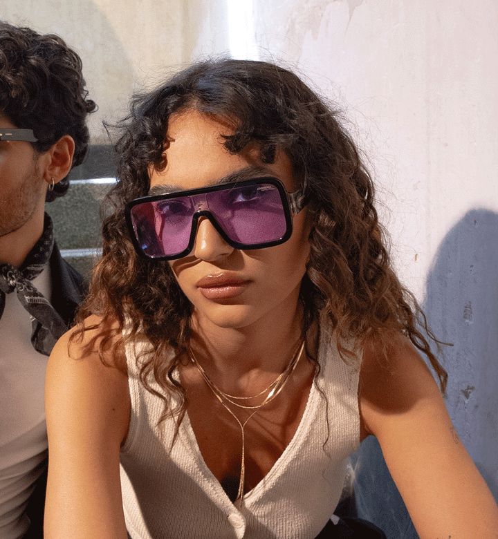 Carrera Flaglab 14 Oversized Aviator Sunglasses in Black