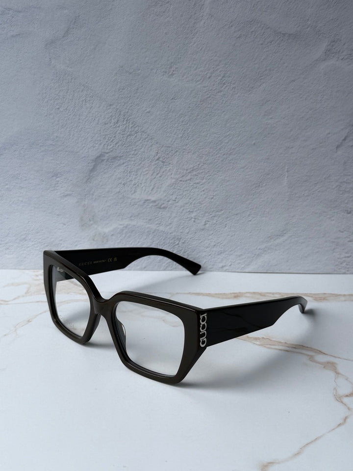 Monturas de ojos de gato Gucci GG0634O en marrón