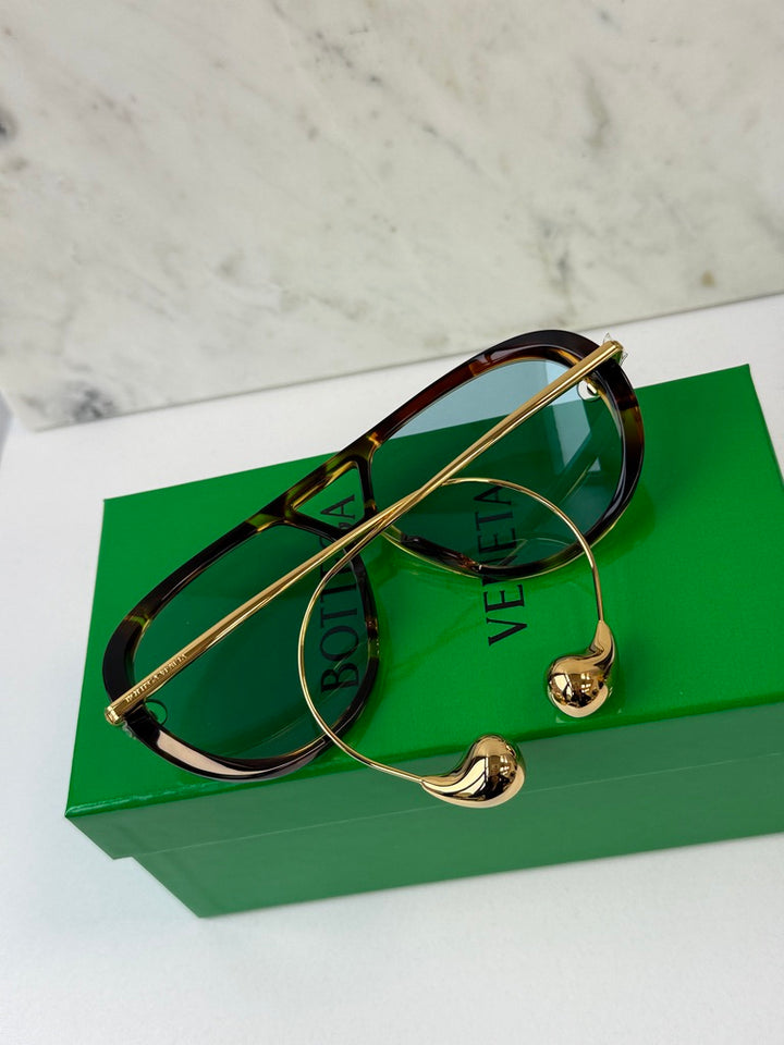 Bottega Veneta BV1273S Drop Earring Aviator Sunglasses