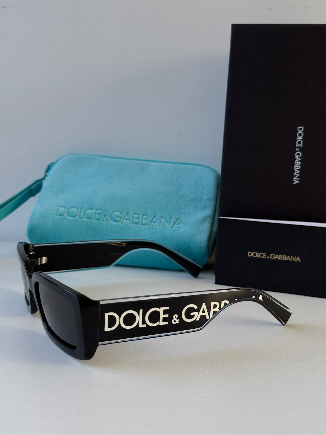 Dolce & Gabbana DG6187 Black Rectangular Sunglasses