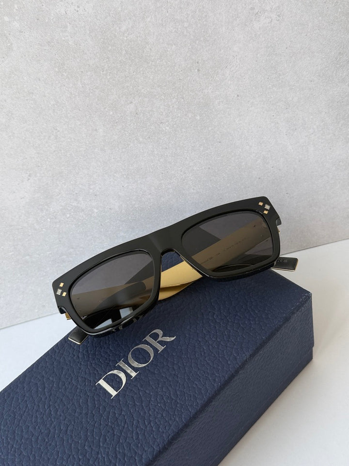 Dior CDDiamond S8I Sunglasses in Black Gold