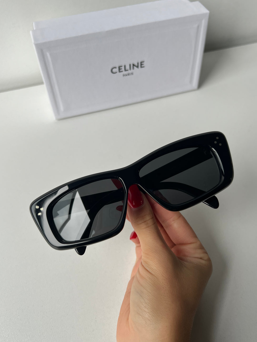 Celine CL40236I gafas de sol negras estilo ojo de gato