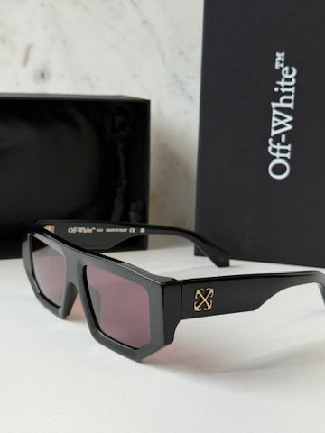 Off White Vancouver Sunglasses in Black Red