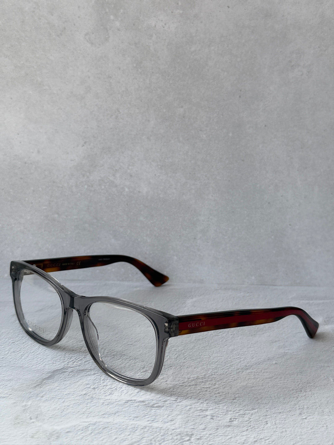Gucci GG0004O Square Eyeglasses Frames in Grey
