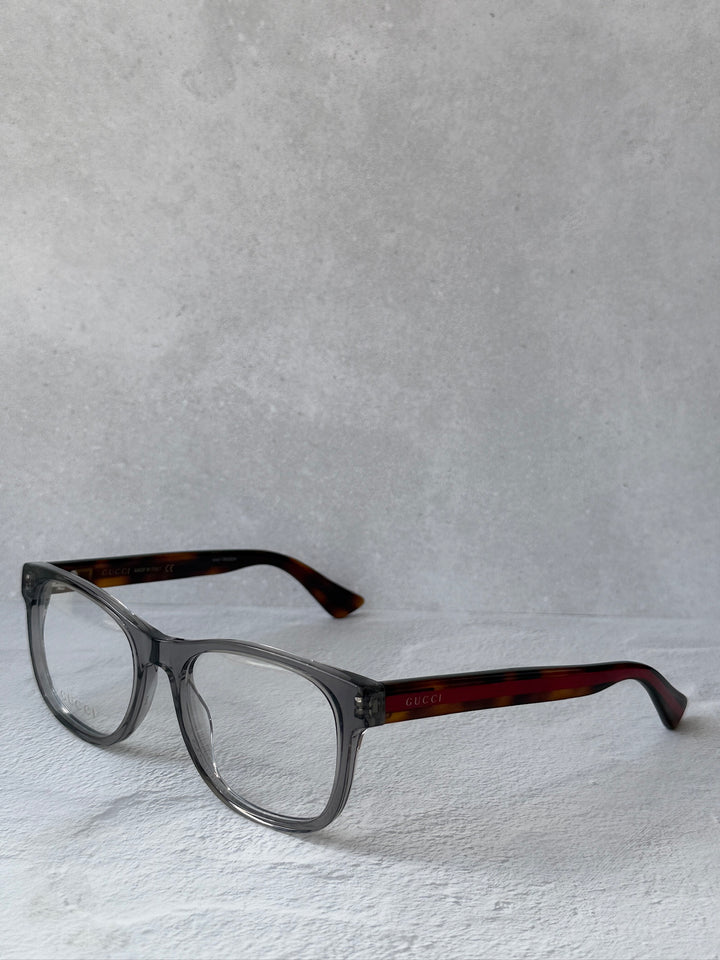 Gucci GG0004O Square Eyeglasses Frames in Grey