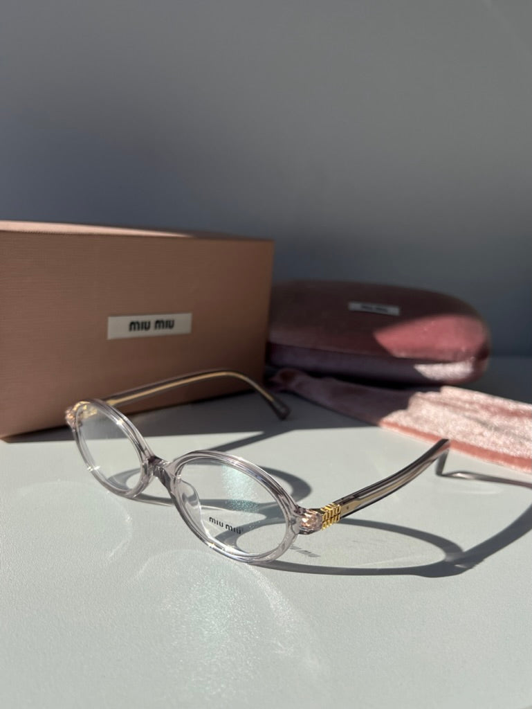 Miu Miu MU01XV Regard Mauve Transparent Frames