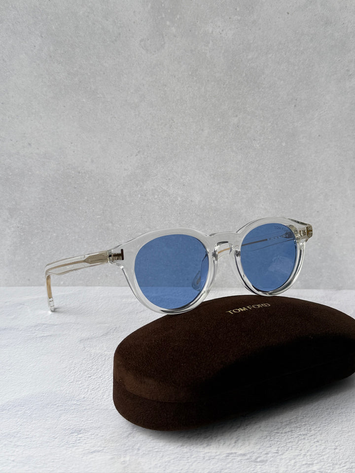 Tom Ford FT1123-D Sunglasses in Transparent Blue