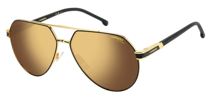 1067/S Aviator Sunglasses in Gold Polarized Mirror