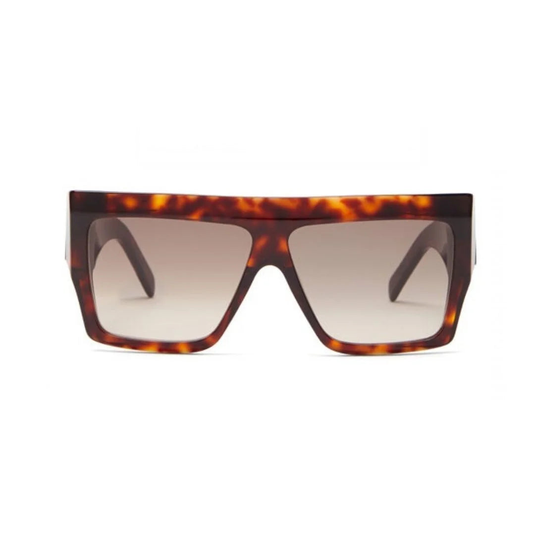 Celine CL40092I Havana Brown Flat Top Sunglasses