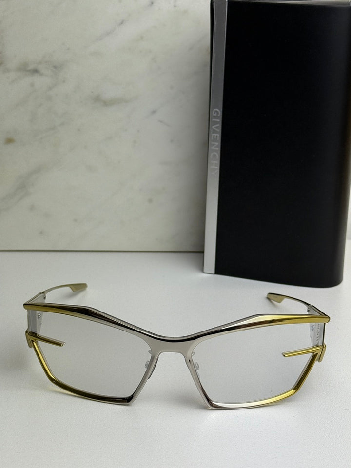 Givenchy GV40066U Cut Mask Sunglasses in Gold Mirror
