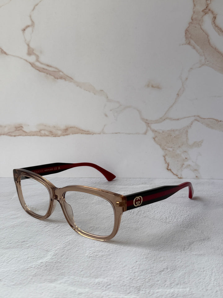 Gucci GG0278O Marcos De Piernas A Rayas Negras 