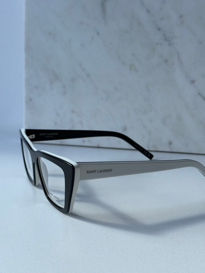 Saint Laurent SL276 Opt Mica Cat Eye Frames in Black White