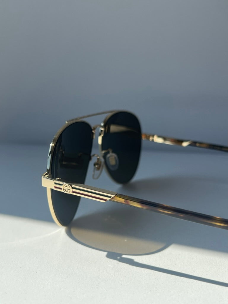 Gafas de sol de aviador doradas Gucci GG1288SA