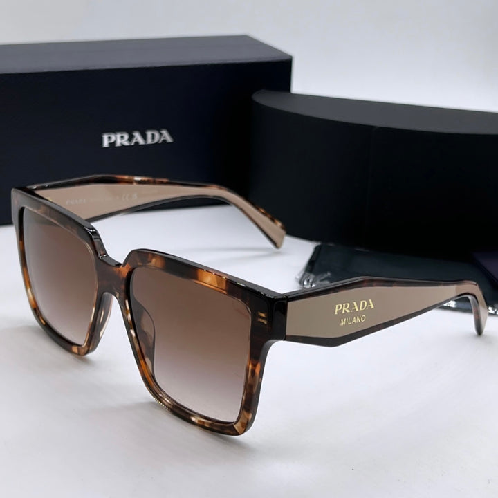 Prada PR24ZS Oversized Sunglasses in Tortoise Powder