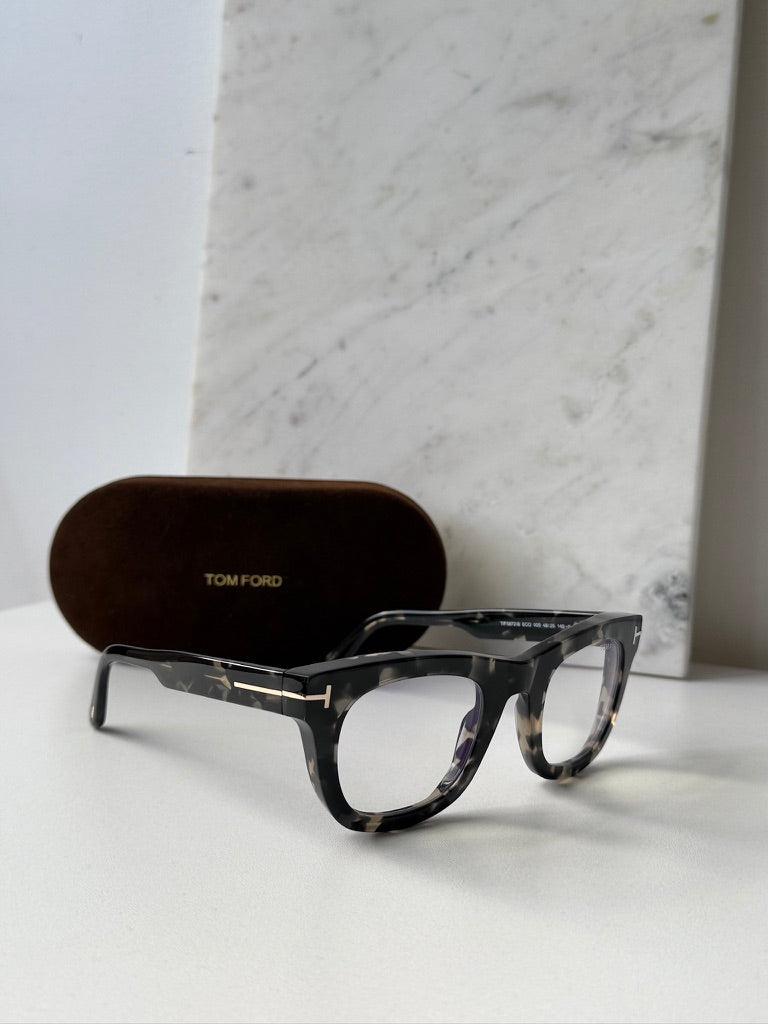 Tom Ford FT5872-B Grey Havana Bluelight Frames