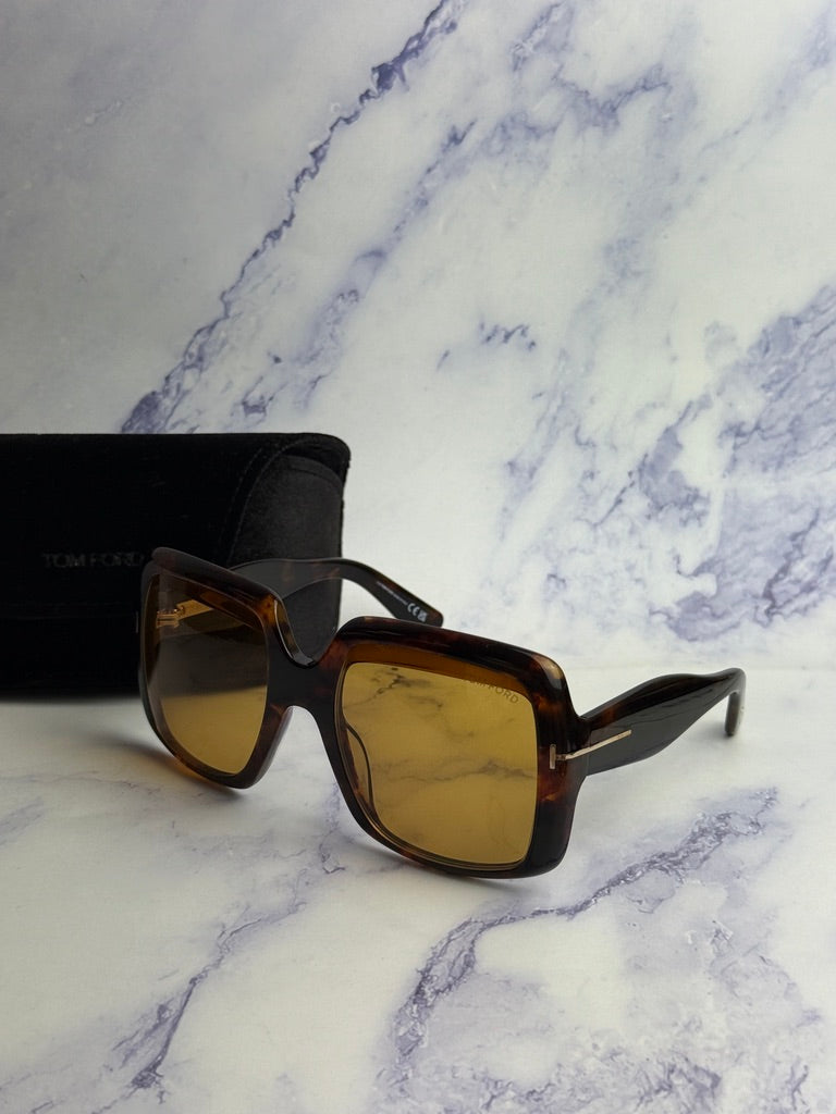 Tom Ford Aurora FT1194 Oversized Square Sunglasses in Brown