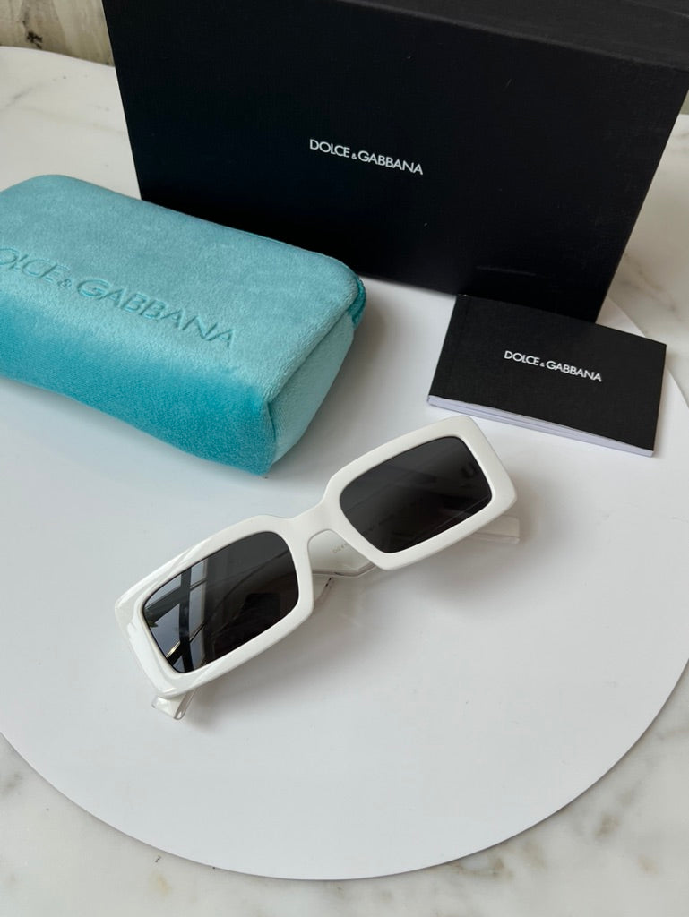 Dolce & Gabbana DG6187 Slim White Sunglasses